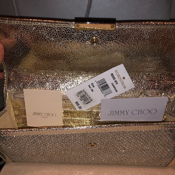 Jimmy Choo Reese metallic Clutch - Picture 3 of 6